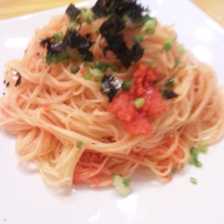超手抜き!明太子パスタ